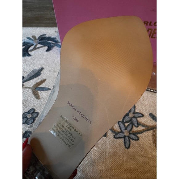 Winnie Harlow Steve Madden Savlamar Rhinestone Slingback Heels 7.5M‎ - Picture 5 of 9